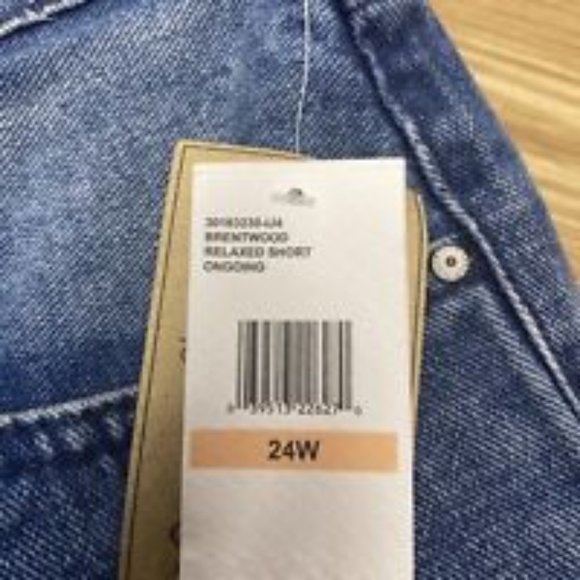 Womens Jean Shorts Jessica Simpson Relaxed Fit Denim Cut Off Bermuda Bottoms 24W - Picture 5 of 13